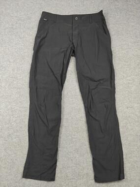 KÜHL Pants Mens 33x32 Gray Cargo Nylon Stretch Microfiber Travel Flat Front